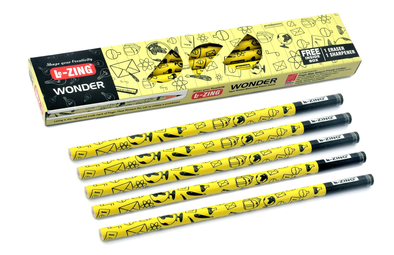 Lezing Wonder Yellow Polymer Pencils